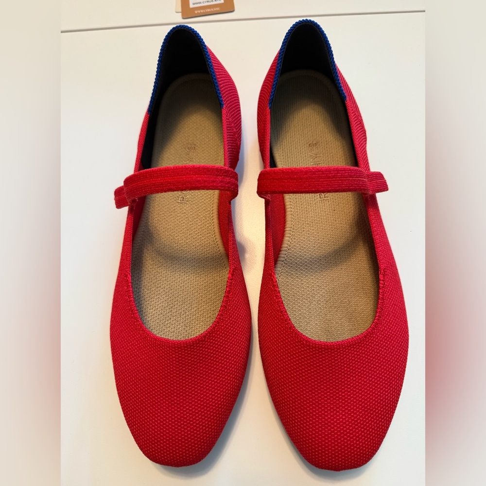 Rothy's The Square Mary Jane Lollipop Red 9.5